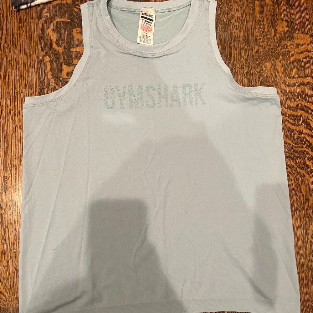 Gymshark Fit Seamless Loose Vest- Light blue US Small